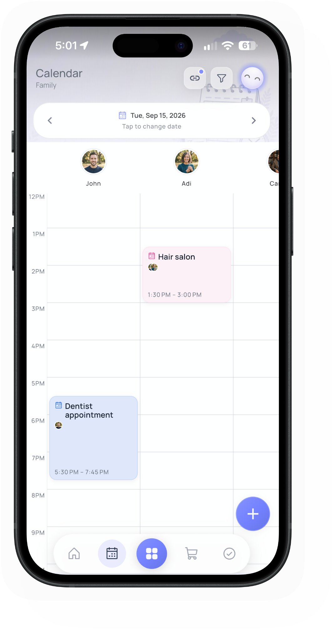 One schedule for the whole family